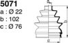 DEPA 5071 Bellow Set, drive shaft